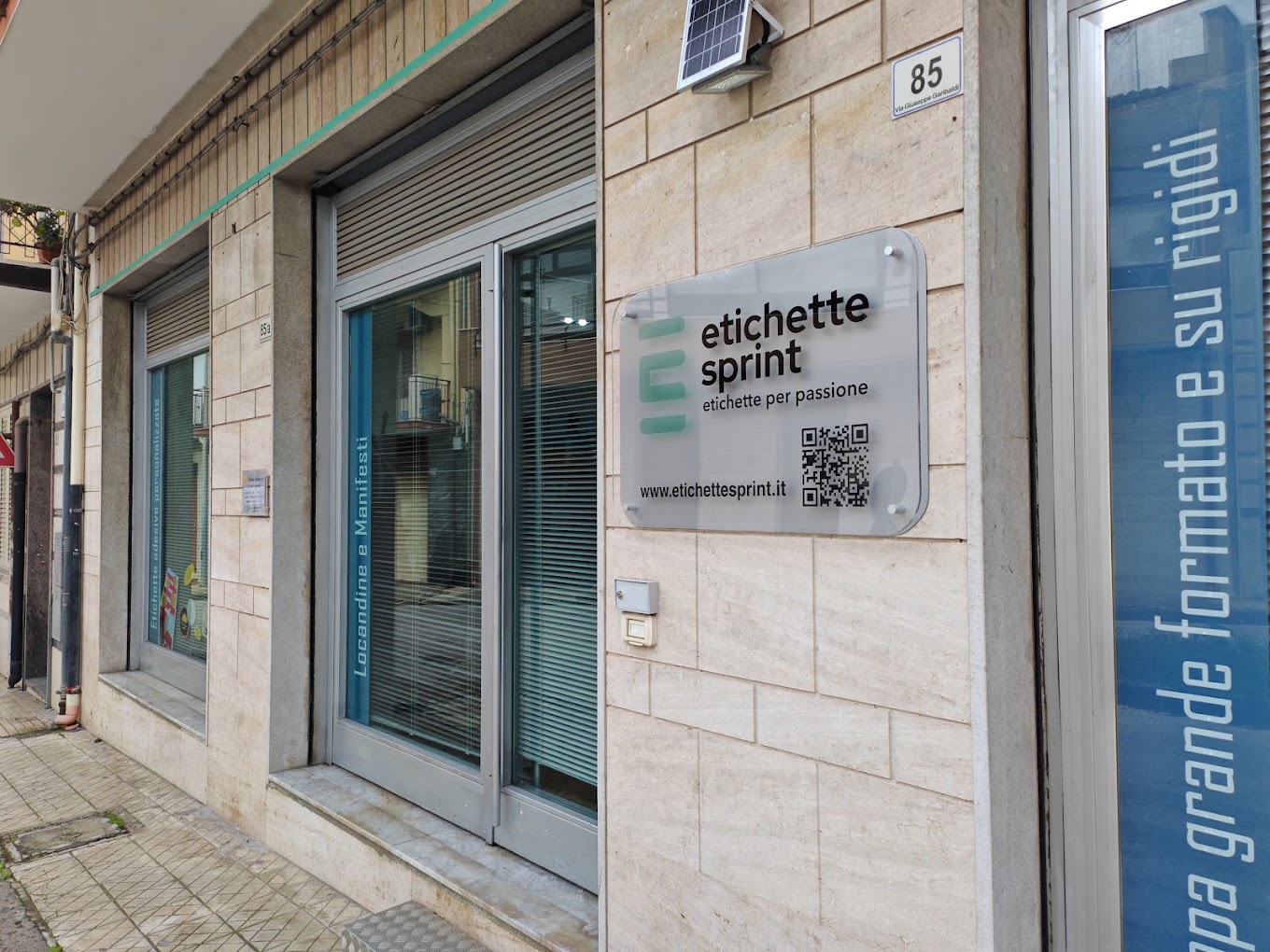 La sede di Etichette Sprint a Solarino, in provincia di Siracusa